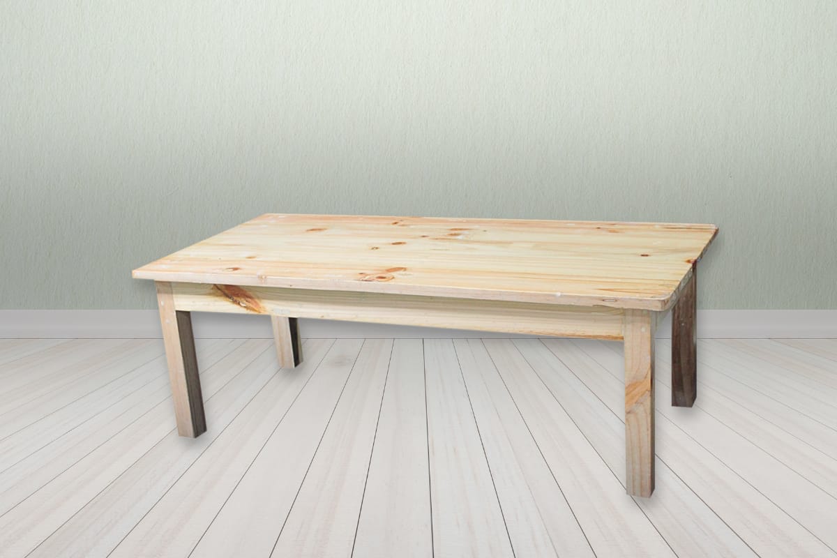 Meja Lesehan Kayu
