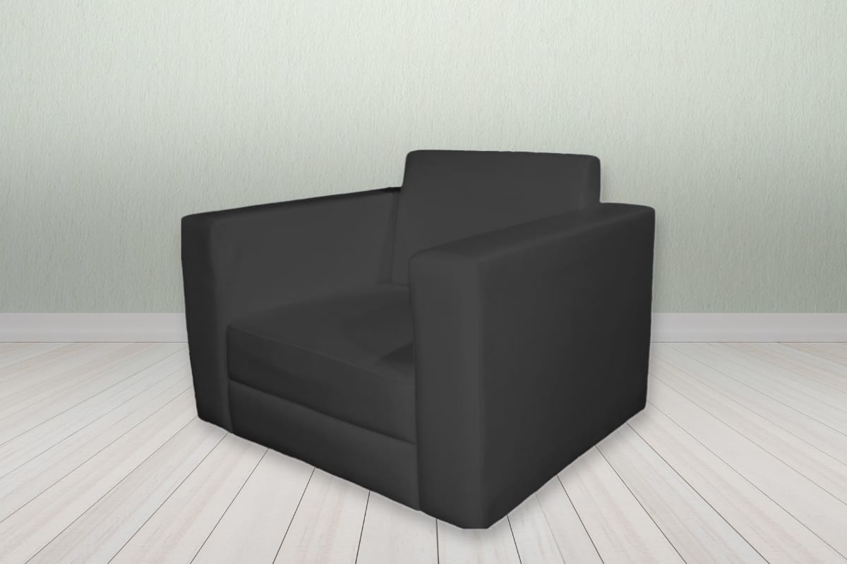 Sofa Single Kotak Hitam